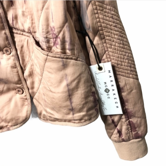 NWT Anthropologie MARRAKECH Tye Dye Quilted Jacket - Picture 3 of 5